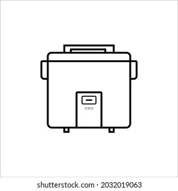 Rice cooker icon vector symbol illustration 