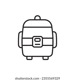 rice cooker icon vector template illustration logo design
