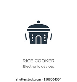 Rice cooker icon vector. Trendy flat rice cooker icon from electronic devices collection isolated on white background. Vector illustration can be used for web and mobile graphic design, logo, eps10