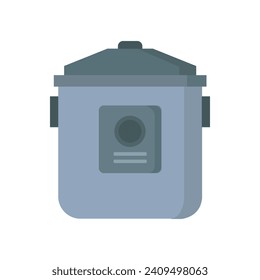 Rice cooker illustrated on white background