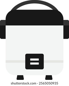 Rice Cooker Kitchen Icon Vector Flat Illustration