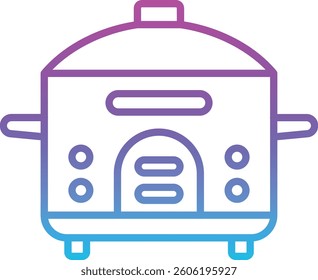 Rice cooker vector icon. Can be used for printing, mobile and web applications.