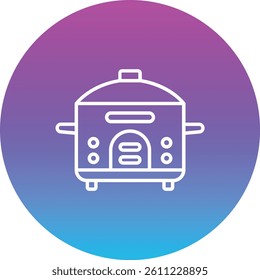 Rice cooker vector icon. Can be used for printing, mobile and web applications.