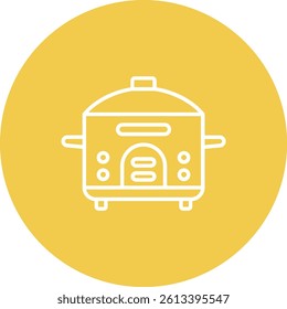 Rice cooker vector icon. Can be used for printing, mobile and web applications.