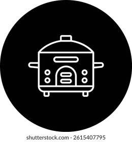 Rice cooker vector icon. Can be used for printing, mobile and web applications.