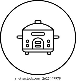 Reiskocher, Vektorsymbol. Kann für Druck-, Mobil- und Web-Anwendungen verwendet werden.