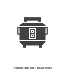 Rice cooker vector icon. filled flat sign for mobile concept and web design. Electric pan simple solid icon. Symbol, logo illustration. Pixel perfect vector graphics