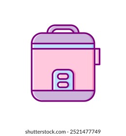 rice cooker vector icon flat design