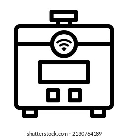 rice cooker vector icon illustration website