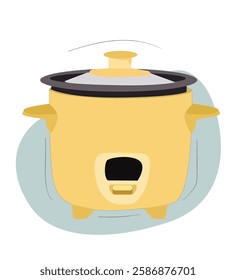 rice cooker.Automated Kitchen Appliance designed to boil or steam rice.