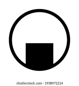 Rice cracker icon isolated vector illustration. High quality black style vector icon