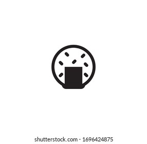 Rice cracker vector isolated icon illustration. Rice cracker Illustration