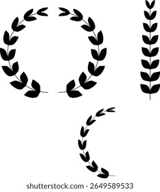 a rice decoration vector stock