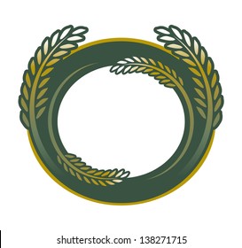 Rice design on white background