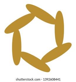 Rice design on white background vector