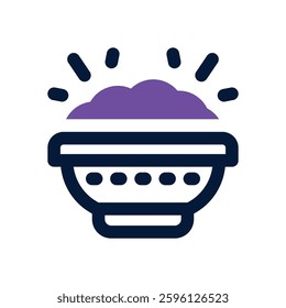 rice dual tone icon. Sleek and modern vector icon for websites, mobile apps, marketing materials, and corporate design. Fully scalable and ready to use.