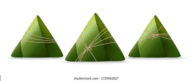 Rice dumpling. Dragon boat festival. Vector illustration