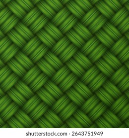 rice dumpling Ketupat pattern texture. Woven palm leaf. Seamless background.