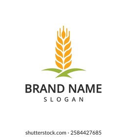 Rice Ears Icons, Cereal Spikes of Paddy or Jasmine, Vector Organic Product Labels. Rice Grain Food Signs of Premium Quality for Asian Cuisine or Flour.
