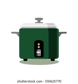 rice electric cooker vector.