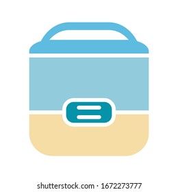 vector de la olla eléctrica de arroz. Icono de pan eléctrico. Ilustración vectorial.