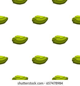 Rice field pattern seamless background in flat style repeat vector illustration