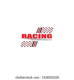 rice flag vector icon symbol,simple design checkered flag logo template-vector