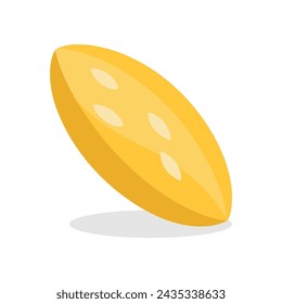 
Rice flat vector illustration on white background.