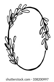 Rice font by hand drawing English alphabet O with isolated on white backgrounds. Vector and illustrator ESP 10.