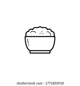 rice, food icon vector illustration