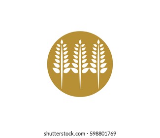 Rice food logo