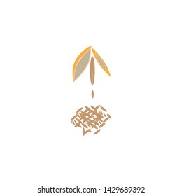 rice food meal logo and symbol template icons agriculture wheat logo template