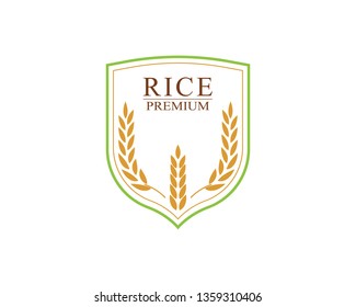 rice food meal logo and symbols template icons