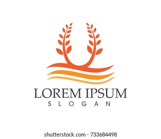 rice food meal logo and symbols template icons