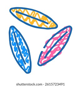 rice grain healthy doodle icon sketch vector. rice grain healthy sign. isolated symbol illustration