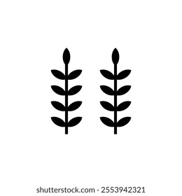 rice grain icon design concept