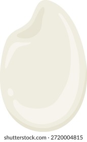 O ícone do grão de arroz isolado no fundo branco