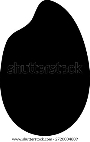 The rice grain icon isolated on white background