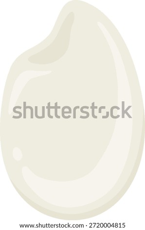 The rice grain icon isolated on white background