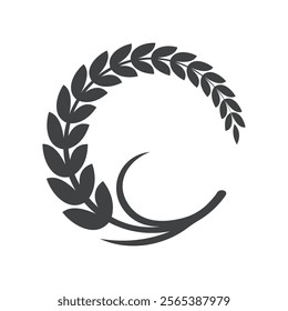 Rice Grain logo template icon illustration design
