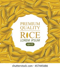 Rice grains. Vector illustration.