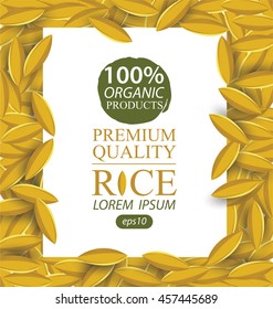 Rice grains. Vector illustration.