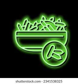 rice groat neon light sign vector. rice groat illustration