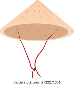 rice hat, conical hats vector.