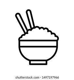 rice icon from collection for mobile concept and web apps icon. app development. icon vector