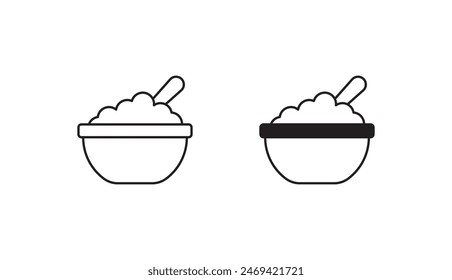 Rice icon design with white background stock illustration