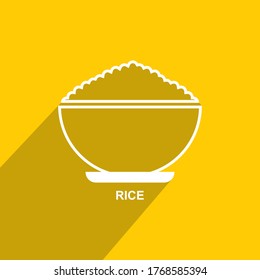 rice icon, health icon vector