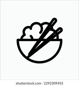  rice icon, isolated icon in light background, perfect for website, blog, logo, graphic design, social media, UI, mobile app
