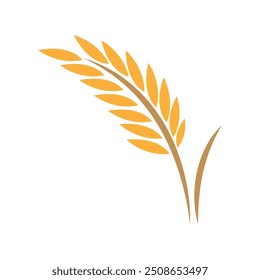 Ilustração do design do logotipo do ícone de arroz