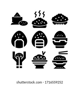 rice icon or logo isolated sign symbol vector illustration - Collection of high quality black style vector icons
